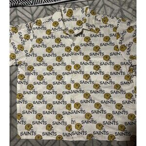custom Hand Made nfl new orleans saints button up down shirt 24x27